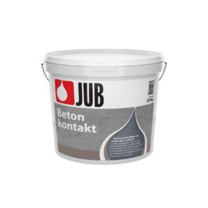 JUB Beton kontakt je osnovni premaz (prajmer za beton) koji se nanosi pre ugradnje mašinskih maltera a odgovara svim vrstama građevinskih podloga, povećava hrapavost i poboljšava prijanjanje.