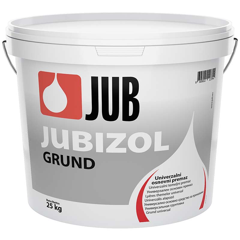 JUBIZOL Grund osnovni premaz (prajmer) za pastozne maltere 1 JUBIZOL Grund je osnovni premaz tj. prajmer koji se koristi za pastozne maltere