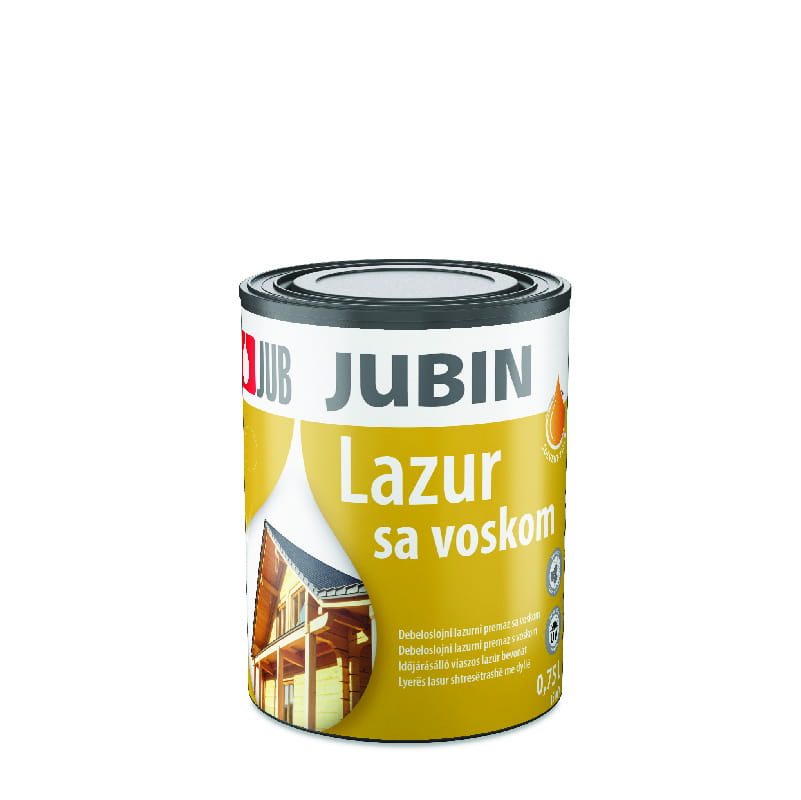 JUBIN Lazur sa voskom 1 JUBIN Lazur sa voskom konzerva 0,75l