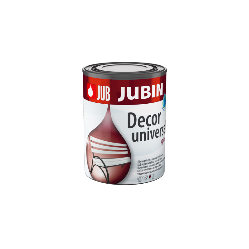 JUBIN Decor universal - boja za drvo na vodenoj bazi 1 JUBIN DECOR Universal - boja za drvo na vodenoj bazi. Plastična kantica 0,65l