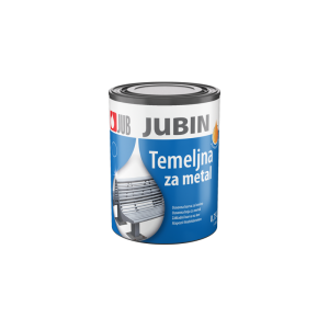 JUBIN Temeljna za Metal - osnovna boja za metal na uljanoj osnovi. Plastična kantica 0,9l
